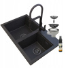 Kuchynská batéria - Čierny žulový umývadlo Vegas Siphon Hektor (Kuchynská batéria - Čierny žulový umývadlo Vegas Siphon Hektor)