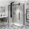 Gelco VOLCANO BLACK obdĺžniková sprchová zástena 1300x900mm L/P varianta GV1413GV3490