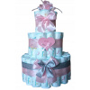 TORTA Z PLIENOK PAMPERS 2 DARČEK KRST NARODENIE BABY SHOWER
