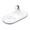Mcdodo CH-7060 3v1 15W bezdrôtová nabíjačka (telefón/TWS/Apple watch) biela