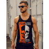Čierne pánske tank top tričko boxerského strihu s potlačou Bolf 14841A