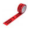 Výstražná páska, PP, potlač Pozor krehké, signálna červená, šírka 50 mm x 66m Výstražná páska, PP, potlač Pozor krehké, signálna červená, šírka 50 mm x 66m