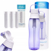 Filtračná fľaša Aqualogis Aqua&Go 0,75 l fialová