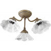 Sapho NAPOLI stropné svietidlo 3xE14,40W, 230V, IP21, keramické tienitko, bronz MC613