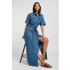 Lee Dámske šaty Lee® Jeans / Short Sleeve Maxi Western Dress 112363646 Farba: Modrá, Veľkosť: S