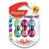 Silné magnety Maped - průměr 13 mm - mix barev, 6 ks