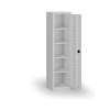 Úzka policová dielenská skriňa, 4 police, 1950 × 505 × 500 mm, sivé dvere