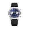 Vulcain Chronograph 70's - Modrý - Rubber + 5 rokov záruka a darček ZADARMO