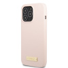 Guess Silicone Metal Logo MagSafe Kompatibilný Zadný Kryt pre iPhone 13 Pro Pink 14528118