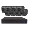 Securia Pro IP kamerový systém NVR8CHV4S-B DOME smart, čierny Nahrávanie: 6TB disk