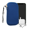 kwmobile Universal telefon Pouch Size S - 4.5 - Neoprene smartphone Pouch with Zip - Water-Repellent Mobile Pouzdro na telefon - Sleeve in modrá