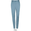 SOL´S JARED / Dámske saténové elastické nohavice - creamy dark blue 46