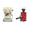 Ascaso Dream PID, Sweet Cream + Eureka Mignon Libra 65 All Purpose, CR ferrari red