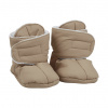 Voksi Baby Booties dark sand light grey 0-1y