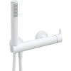 Deante Silia, sprchová batéria s ručnou sprchovou súpravou, biela matná, DEA-BQS_A41M