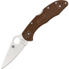 Spyderco Delica 4 Lightweight Flat Ground Brown C11FPBN Dopredaj