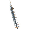 Minka STAIRS Priame modulové schodisko Quatro buk/sivá, 298 cm