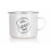 Hrnček smalt 500ml SWEET s plast viečkom BANQUET