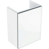 GEBERIT Skrinka pod malé umývadlo Acanto, s 1 dvierkami a zápach. uzáv., biely/biele/sklo, 500.607.01.2