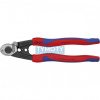KNIPEX 95 62 190 Nožnice na drôtené lanká kované, viaczložkové návleky, 190 mm