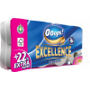 Toaletný papier, 3-vrstvový, malý kotúč, 8 kotúčový, OOOPS 