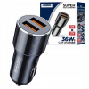 JELLICO nabíjačka do auta F9 36W 2xUSB QC3.0 čierna #242