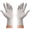 Rukavice latexové jednorázové, zesílené nepudrované bílé (100 ks) R RUK038-S