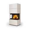 krbová kamna ROMOTOP CARA C keramika champagne 30301 - designový akumulační krb