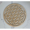 Drevený ornament 15 cm - Mandala - Kvet života