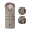 PETITEMARS PETITE&MARS Set zimný fusak Arctic 4v1 + rukavice na kočík Furry Mocha Mousse