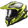 LS2 MX701 EXPLORER ALTER MATT BLACK HV YELLOW XS