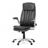 Autronic Kancelárske kreslo, hojdací mechanizmus, šedá ekokoža, KA-F1218 GREY