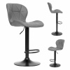 ModernHome Barová stolička Hocker, otočná - sivá ModernHome