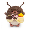NICI plyš MyMochi Medvedík Nomo 8cm v kostýme včielky a hranolkami, set darčekové balenie 8,5x6,5x10cm