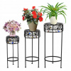 Stojan na kvety - Retro kvetinový 3 kusy kvetín stať (Stojan na kvety - Retro kvetinový 3 kusy kvetín stať)