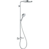 HANSGROHE Raindance Select S Showerpipe nástenný sprchový systém s termostatom, horná sprcha 2jet priemer 240 mm, ručná sprcha 3jet, chróm, 27129000