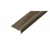 AP45 schodová lišta samolepiaca ACARA, hliník elox tm. bronz,12x28 mm, 2,7 m, 5 mm