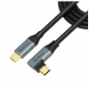 AKASA - Right Angle USB-C 100W PD Charging Cable (AK-CBUB68-10BK)