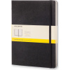 Štvorčekový zápisník Moleskine v pevnej väzbe XL čierny