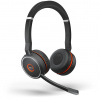 Jabra Evolve 75 Slúchadlá s mikrofónom Káblový a bezdrôtový Pres hlavu Hovor / hudba Bluetooth Čierna (7599-842-109)