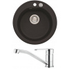 Set Alveus (dřez Niagara 10 Black 91 + baterie Ruta Chrom) SETA562