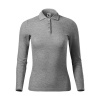 Polokošeľa dámska MALFINI® Pique Polo LS 231 tmavosivý melír veľ. XS