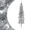 Umelý vianočný polovičný stromček s podstavcom strieborný 120cm-ForU-344594