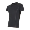 Pánske funkčné tričko s krátkym rukávom SENSOR Merino Active black L