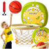 DETSKÝ BASKETBALOVÝ SET 2v1: HRA, TABUĽA, LOPTA, ŠÍPKY, PUMPA