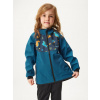 Detská softshellová bunda bez zateplenia Basic, Kobaltová, Dinosaury - veľ. 110/116