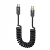 Kábel Toocki USB typ C - USB typ C 1,8 m čierny