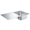 Grohe Drezy - Drez K500 s automatickým odtokom, 860x500 mm, kefovaná nerezová 31571SD1 GRO 31571SD1