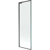 Mexen Next L vaňová zástena 1-krídlová 60 x 150 cm, čierny vzor, čierna - 895-060-000-03-70-70