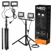 LED Reflektor - NEO Double Righlight 2x50W SMD LED +statív 1,8 m (NEO Double Righlight 2x50W SMD LED +statív 1,8 m)